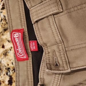 Coleman suze 36 30 fleece lined pants